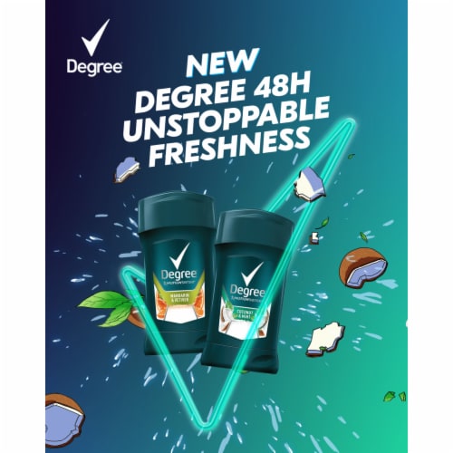 Degree Men Coconut & Mint Antiperspirant Deodorant Perspective: top