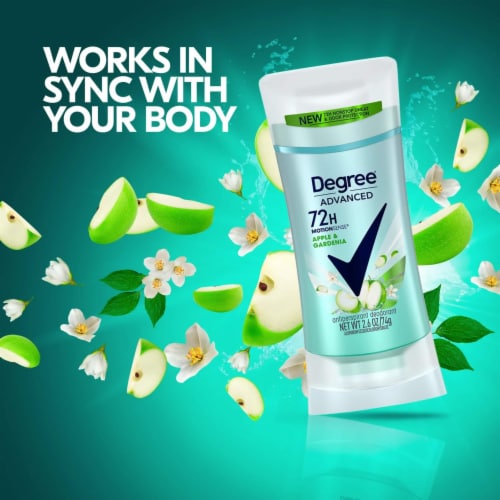 Degree Advanced Apple & Gardenia Antiperspirant Deodorant Perspective: top