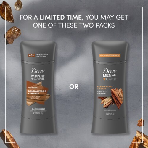 Dove Men+Care Antiperspirant Stick Sandalwood + Amber Perspective: top