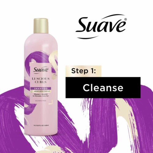 Suave Pink Luscious Curls Curls Defining Shampoo Perspective: top