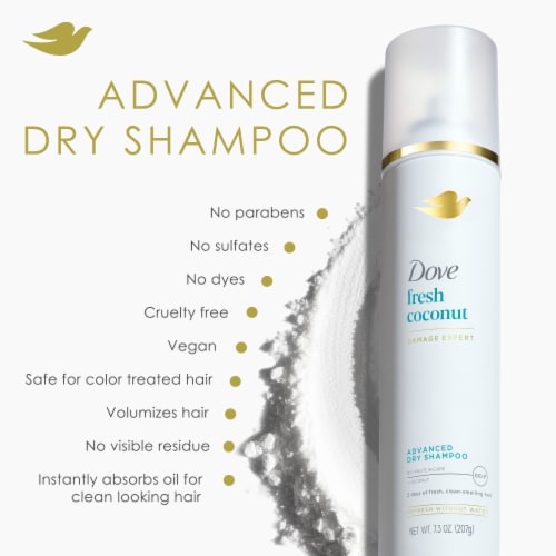Dove Fresh Coconut Dry Shampoo Perspective: top
