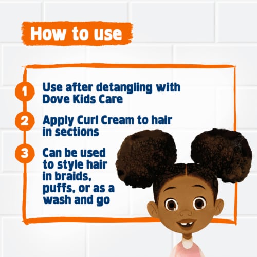 Dove Kids Care Hair Love Styling Curl Cream Perspective: top