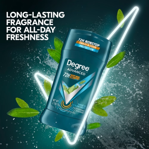 Degree Men Advanced Sage & Ocean Mist Antiperspirant Deodorant Perspective: top