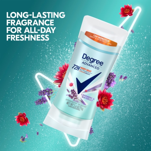 Degree Advanced Women's Antiperspirant Deodorant Stick Lavender & Waterlily Perspective: top