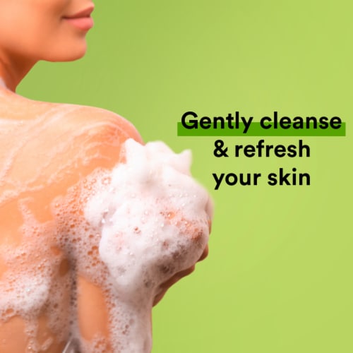 Suave Essentials Juicy Green Apple Body Wash Perspective: top