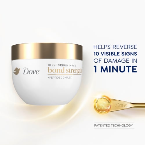 Dove Serum Hair Mask 10 in 1 Bond Strength for Damaged Hair with BIO PROTEIN CARE™ Perspective: top