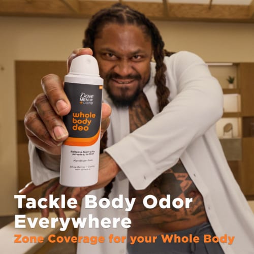 Dove Men+Care Whole Body Deo Aluminum-Free Deodorant Spray Shea Butter + Cedar with Vitamin E Perspective: top