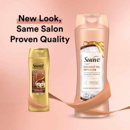 Suave Professionals Coconut Oil Infusion Damage Repair Shampoo Perspective: top