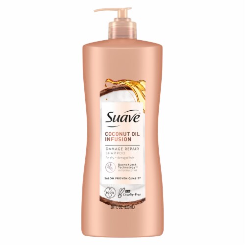 Suave® Professionals Coconut Oil Infusion Damage Repair Shampoo for Damaged Hair Perspective: top