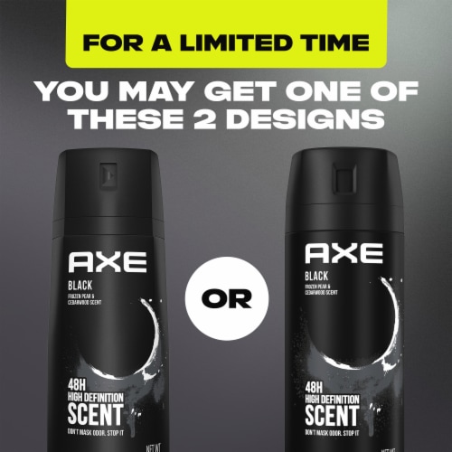 AXE Black Body Spray Deodorant Perspective: top