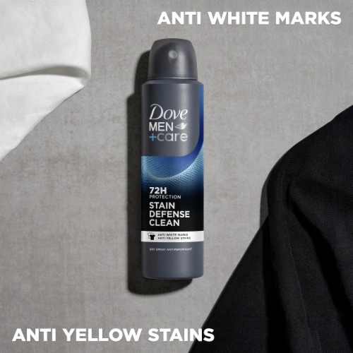Dove Men+Care Men's Antiperspirant Deodorant Spray Clean Scent Perspective: top