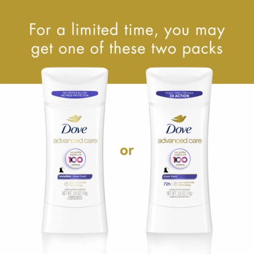 Dove Advanced Care Invisible Women's Antiperspirant Deodorant Stick Sheer Fresh Perspective: top