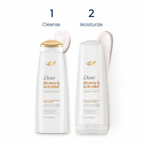 Dove DermaCare Scalp Dryness and Itch Relief Anti-Dandruff Conditioner Perspective: top