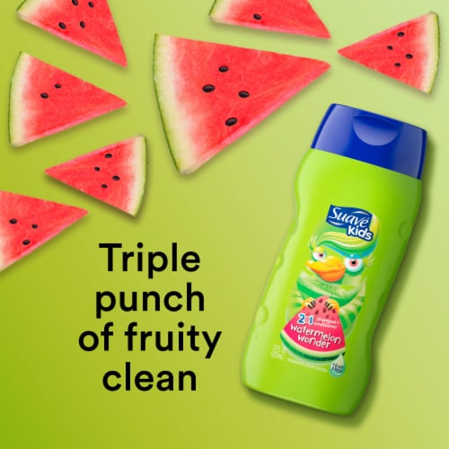 Suave Kids Watermelon Wonder 2 in 1 Shampoo and Conditioner Perspective: top
