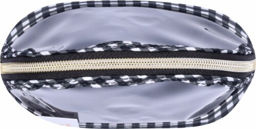 Scunci Gingham Cosmetic Clutch - Clear Perspective: top