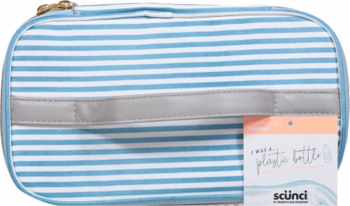 Scunci Stripe Cosmetic Bag Perspective: top