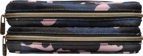 Scunci Camo Cosmetic Bag - Blue Perspective: top