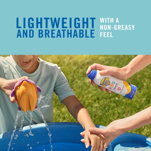 Banana Boat Kids Mineral Sunscreen Spray SPF 50+ 100% Mineral Pediatrician Tested Broad Spectrum Perspective: top