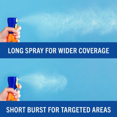 Banana Boat Sport 360 Coverage Sunscreen Mist SPF 50+ Refillable Non-Aerosol Dual Sprayer Perspective: top