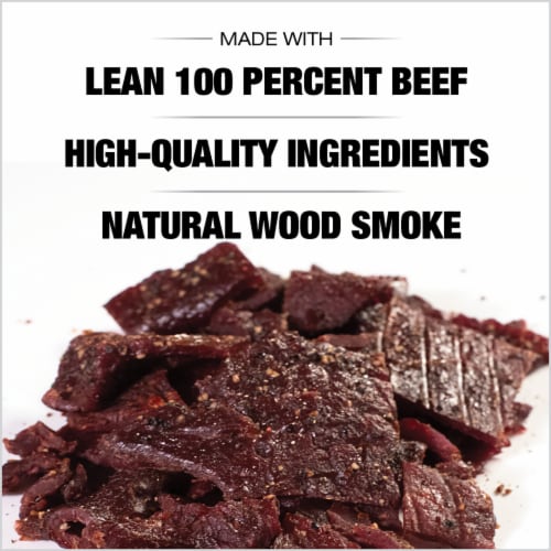 Old Trapper Peppered Beef Jerky Perspective: top