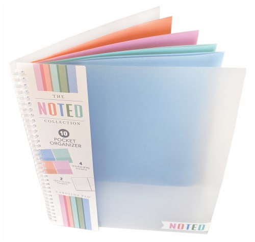 Studio C Noted 10 Pocket Organizer with Color Pockets Upright Perspective: top