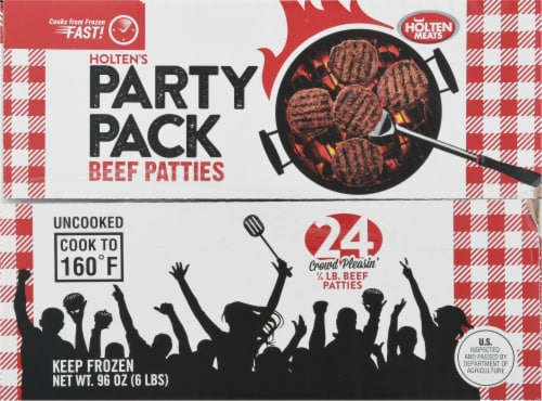 Holten Meats Big Box Beef Patties Perspective: top