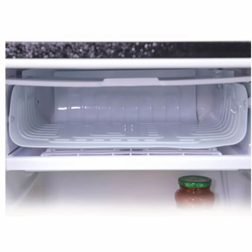 Avanti RM32J1B 3.3 Cu. Ft. Black Compact Refrigerator Perspective: top