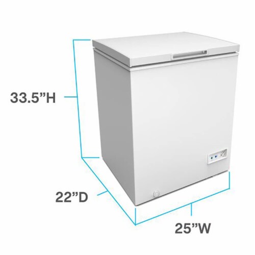 Avanti CF5F0W 5.0 Cu. Ft. White Chest Freezer Perspective: top