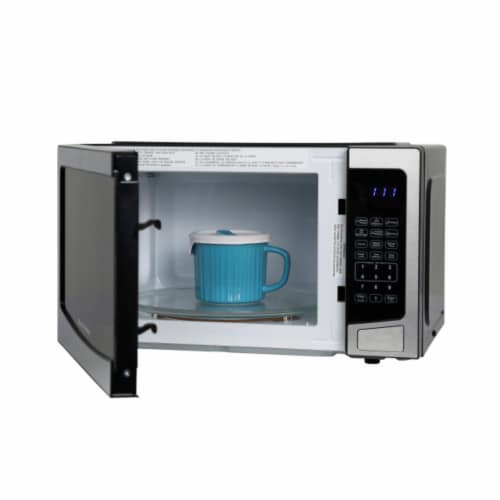 Westbend Pre-Programmed Stainless Steel Microwave Perspective: top