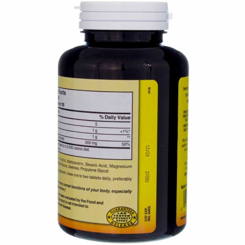Nature's Blend Chewable Calcium Tablets 500mg Perspective: top