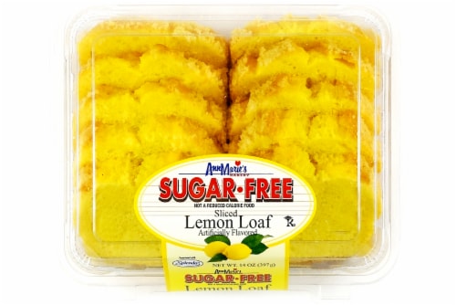 Ann Marie's Sugar Free Sliced Lemon Loaf Perspective: top