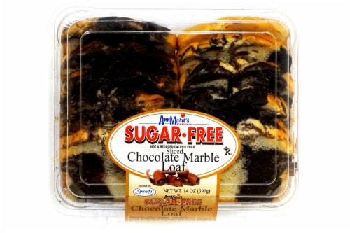 Ann Marie's Sugar Free Sliced Chocolate Marble Loaf Perspective: top