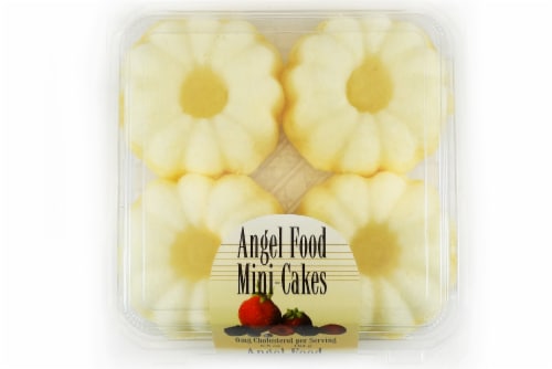 Mini Angel Food Bundt Cakes