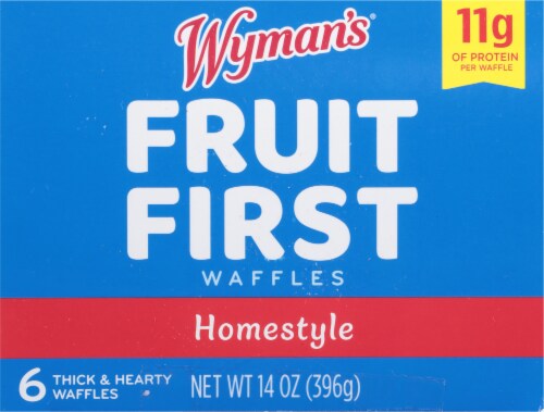 Wyman's® Fruit First Homestyle Waffles Perspective: top