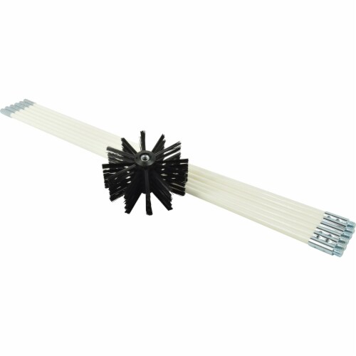 Deflect-O Deflecto Dryer Duct Cleaning Brush Kit 12' White/Black  DEFDVBRUSH12K, 1 - Kroger