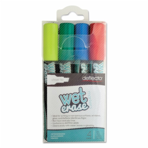 deflecto® MARKER,WET ERASE,CH,4,AST SMA510-V4 Perspective: top