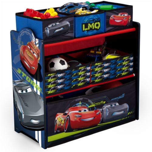 Delta Children Disney Pixar Cars 6 Different Sized Bins Toy