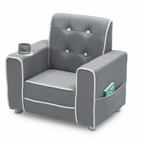 Delta Children Chelsea Kids Toddler Upholstered Chair with Cup