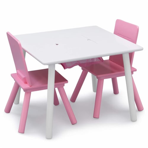 Delta Children Kids Table and Chair Set with Storage for Toddlers