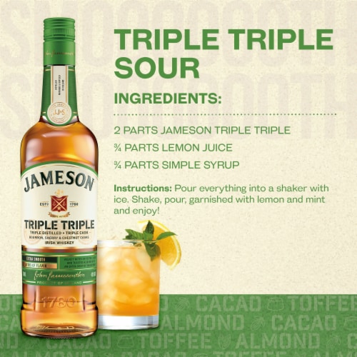 Jameson Triple Blended Irish Whiskey Perspective: top