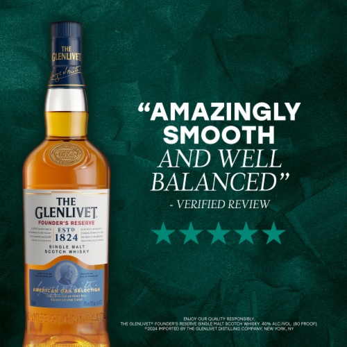The Glenlivet Founder's Reserve Single Malt Scotch Perspective: top