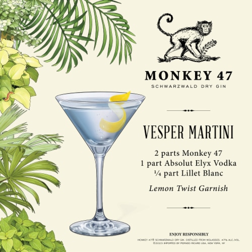 Monkey 47 Schwarzwald Dry Gin Perspective: top