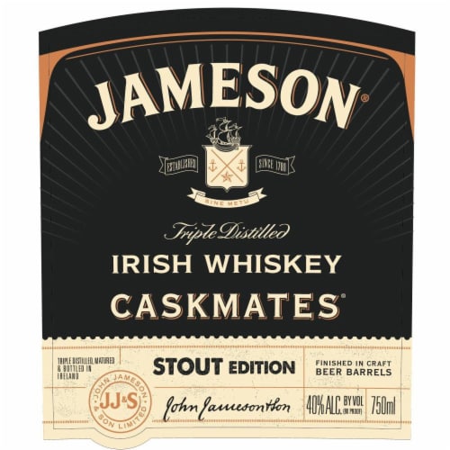 Jameson Caskmates Stout Edition Blended Irish Whiskey Perspective: top