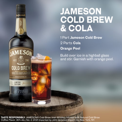 Jameson Cold Brew Coffee Flavored Whiskey Perspective: top