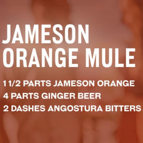 Jameson Orange Flavored Whiskey Perspective: top