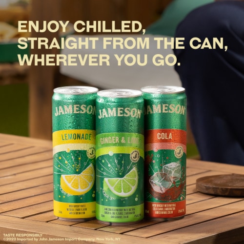 Jameson Ginger & Lime Cocktail Perspective: top