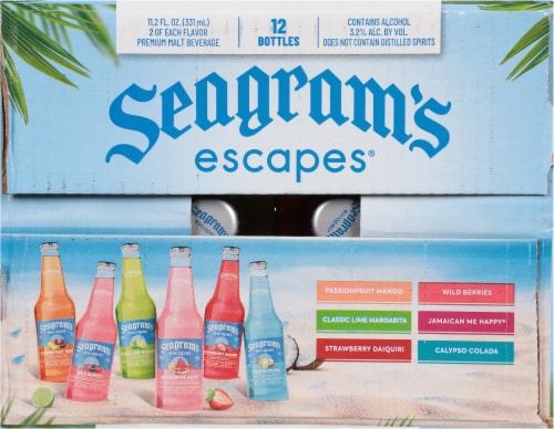 Seagram's Escapes® Malt Beverage Cooler Variety Pack Perspective: top