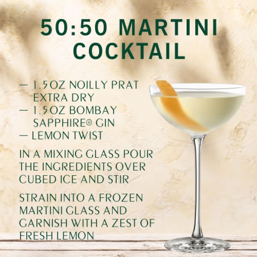NOILLY PRAT® Extra Dry Vermouth, Cocktail Mixer Perspective: top