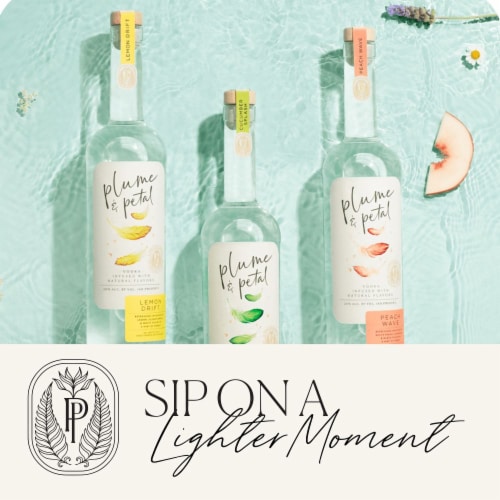 Plume & Petal Lemon Drift Vodka Perspective: top