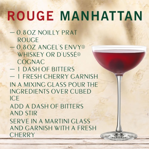 NOILLY PRAT® Rouge Vermouth, Cocktail Mixer Perspective: top